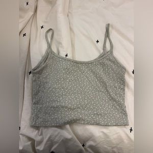 brandy melville skylar floral crop top